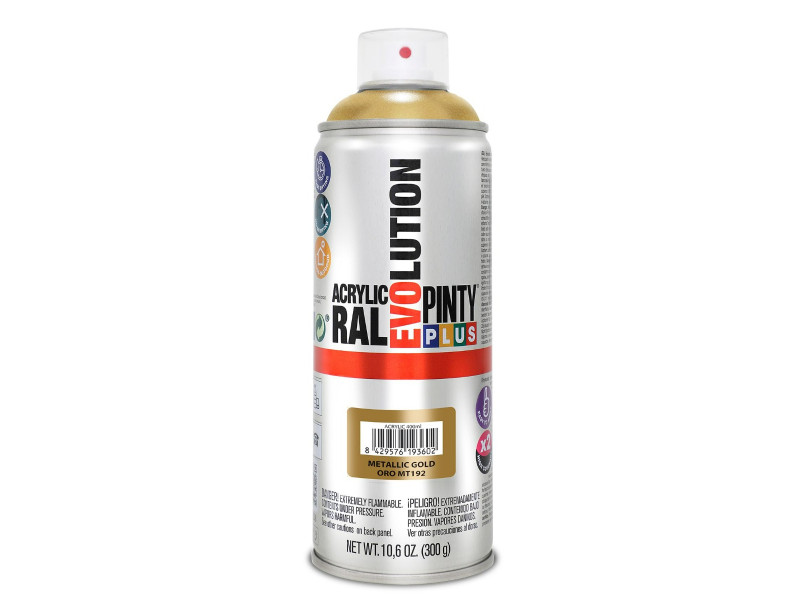 Pinty Plus EVOlution akril spray -metál arany- 400ml